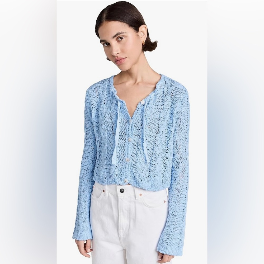 Free People Women's Robyn Cardi blue bell